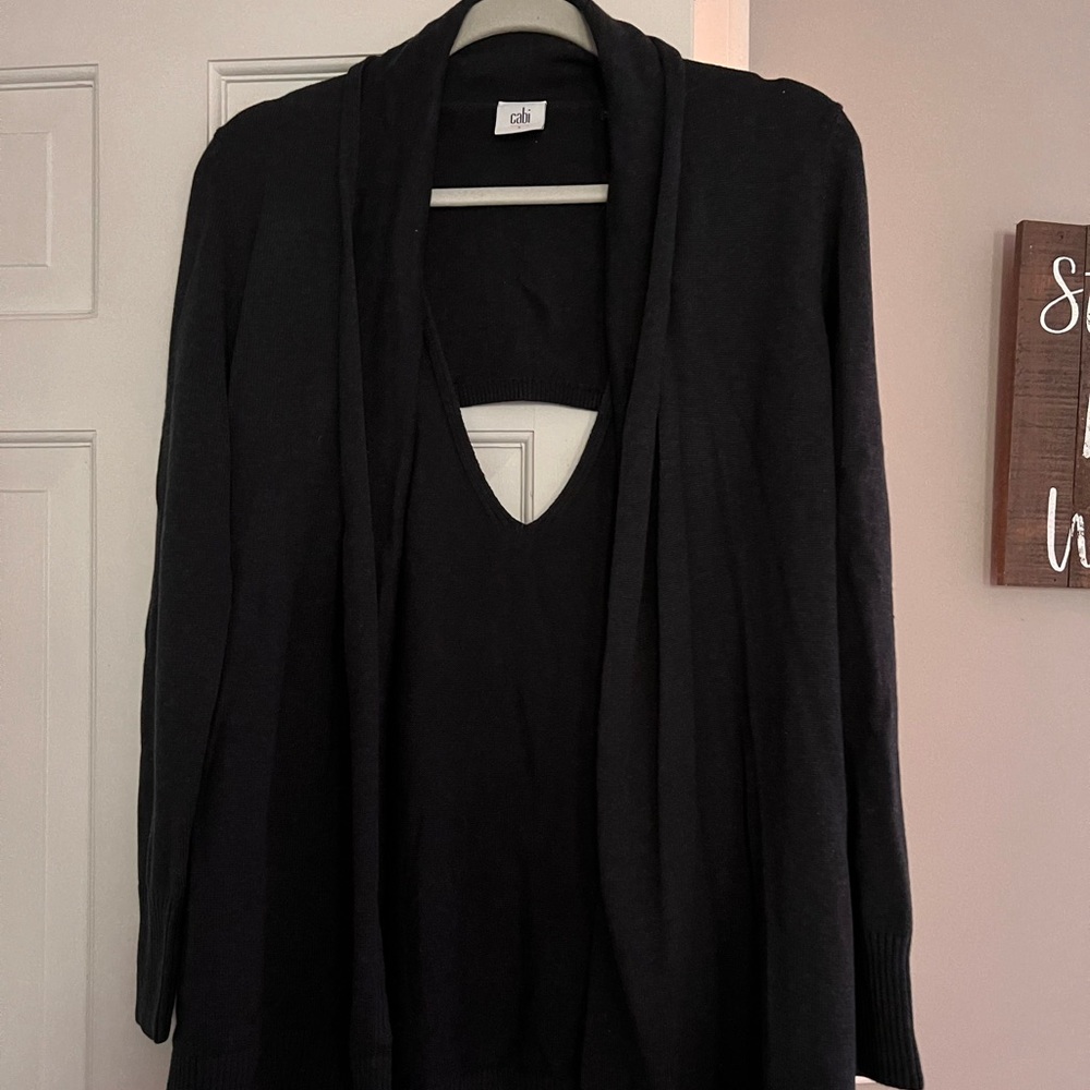 Navy blue cardigan